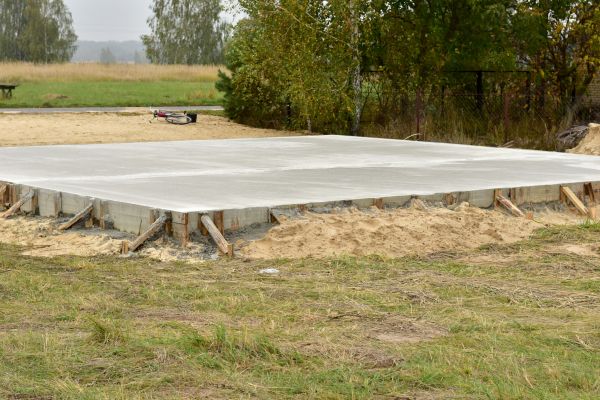 Concrete Base Installation in Mishawaka