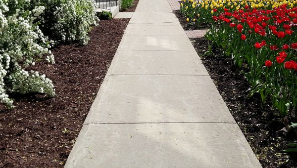 Cement Sidewalk Installation in Mishawaka