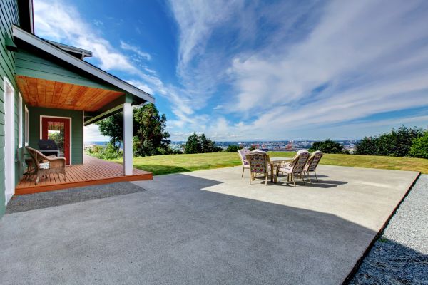 Backyard Concrete Paving in Mishawaka