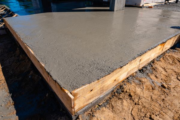 Outdoor Slab Installation in Mishawaka